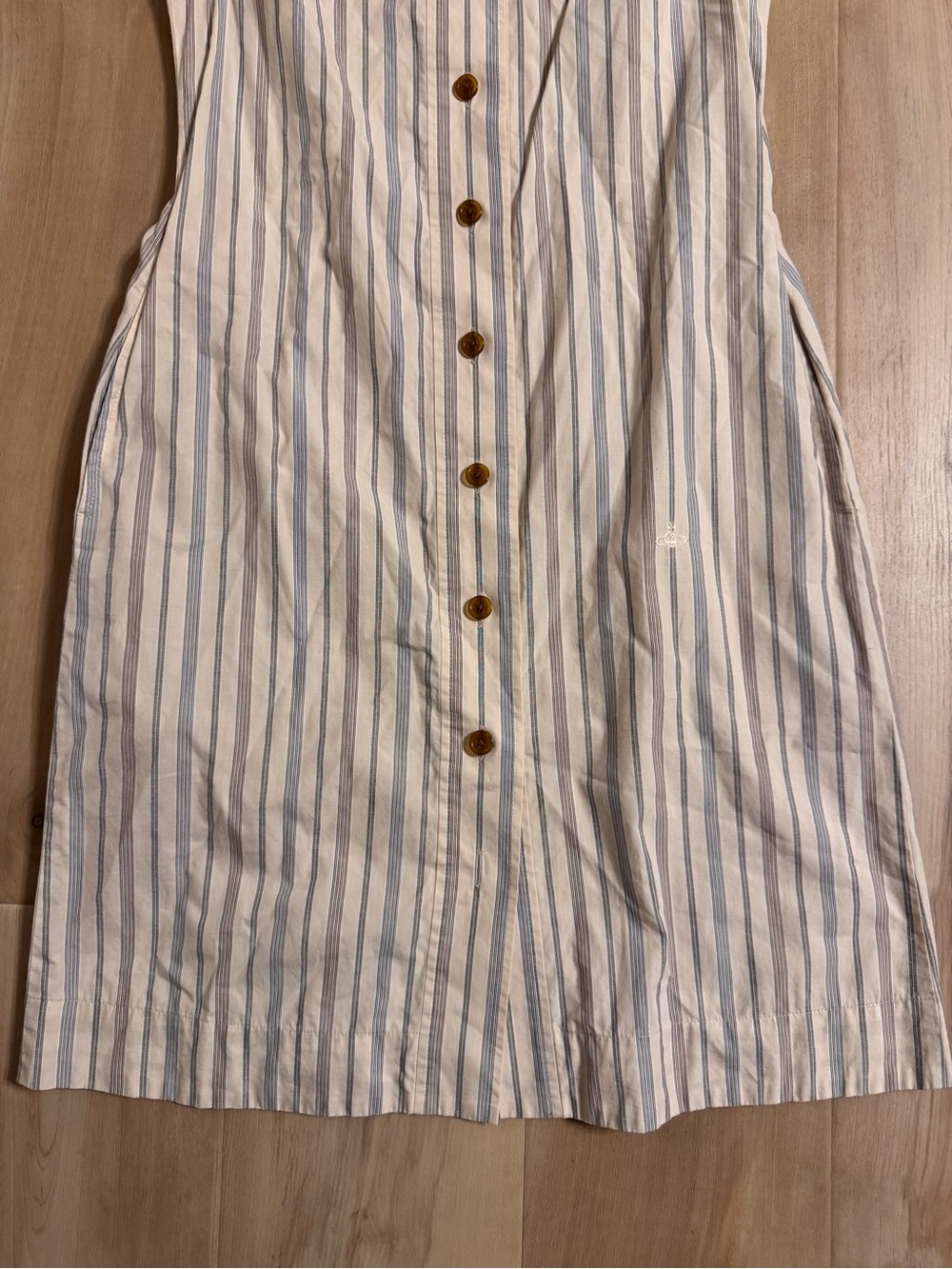 Vintage Vivienne Westwood Red Label Striped Button-Up Dress - Picture 5 of 9